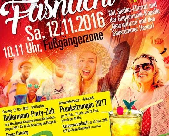 Ballermann-Zelt Beim Siedler-Fasching In Grünstadt