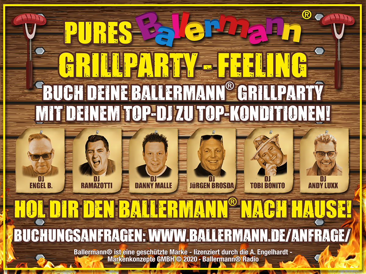 Exklusive Ballermann® Grillparty Mit Ihrem Top-DJ