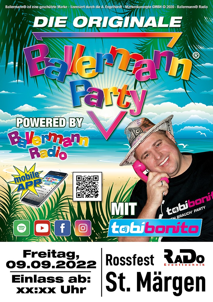 Originale Ballermann Party Beim Rossfest In St. Märgen