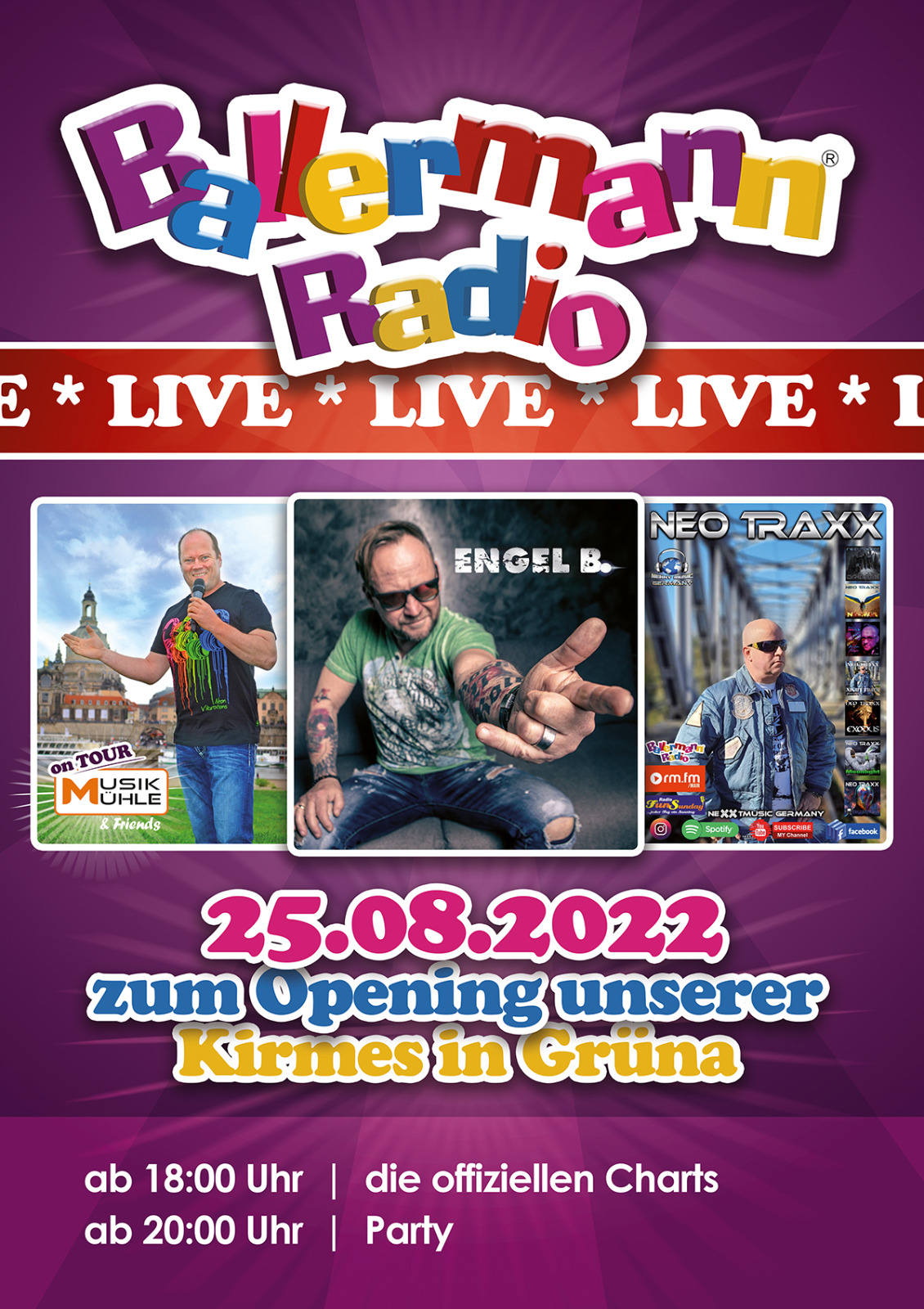 Stadtfest Grüna: Live-Übertragung Mit Ballermann Radio On Tour
