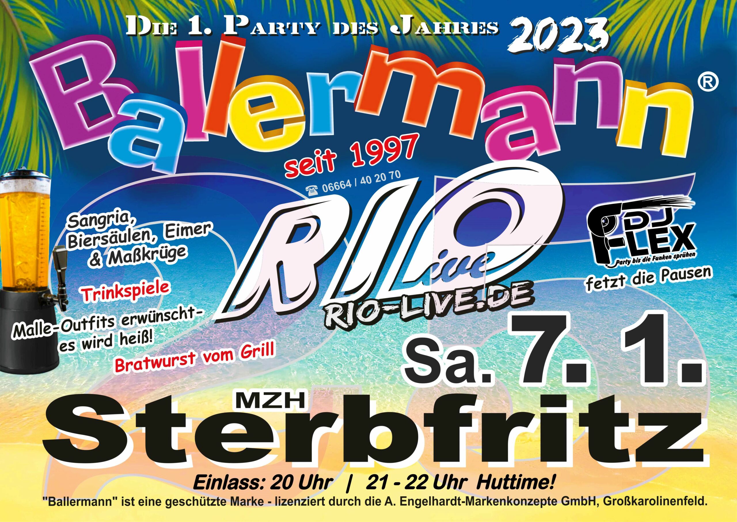 Ballermannparty Am 7.1.2023 In Sinntal-Sterbfritz