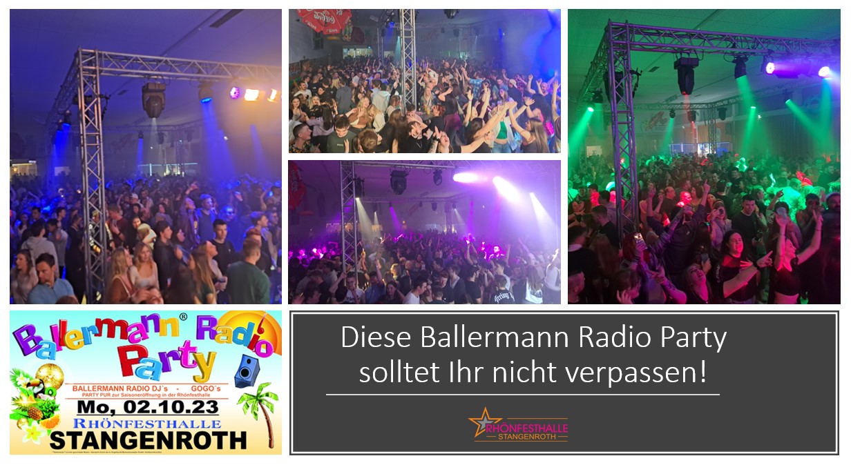 Ballermannstyle Pur: Die Ballermann Radio Party In Stangenroth (02.10.23)