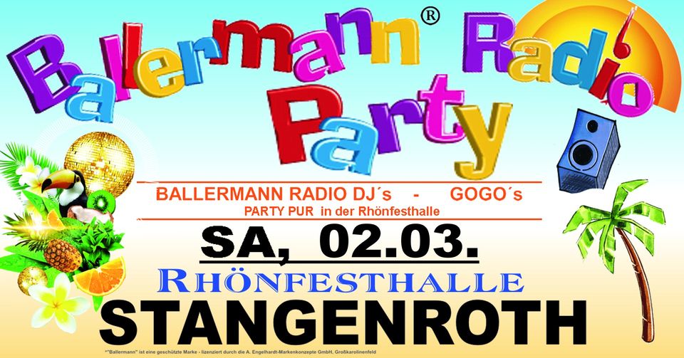 Feiert Mit! Die Beliebte Ballermann Radio Party In Stangenroth