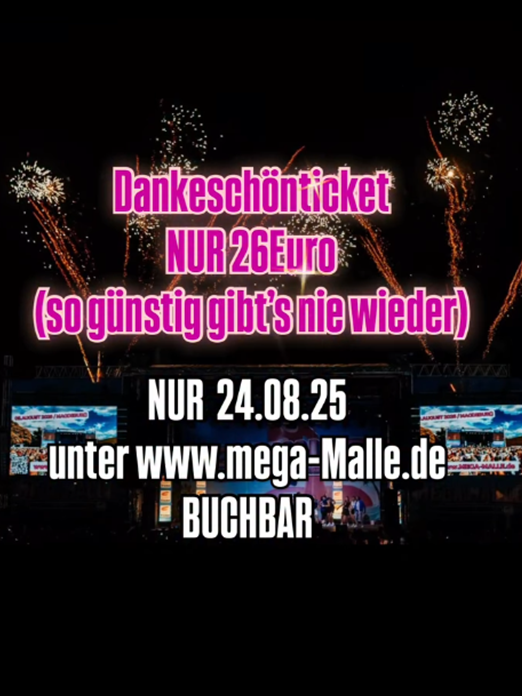 Günstig Wie Nie! Mega Malle Dankeschön-Ticket Für 26 Euro