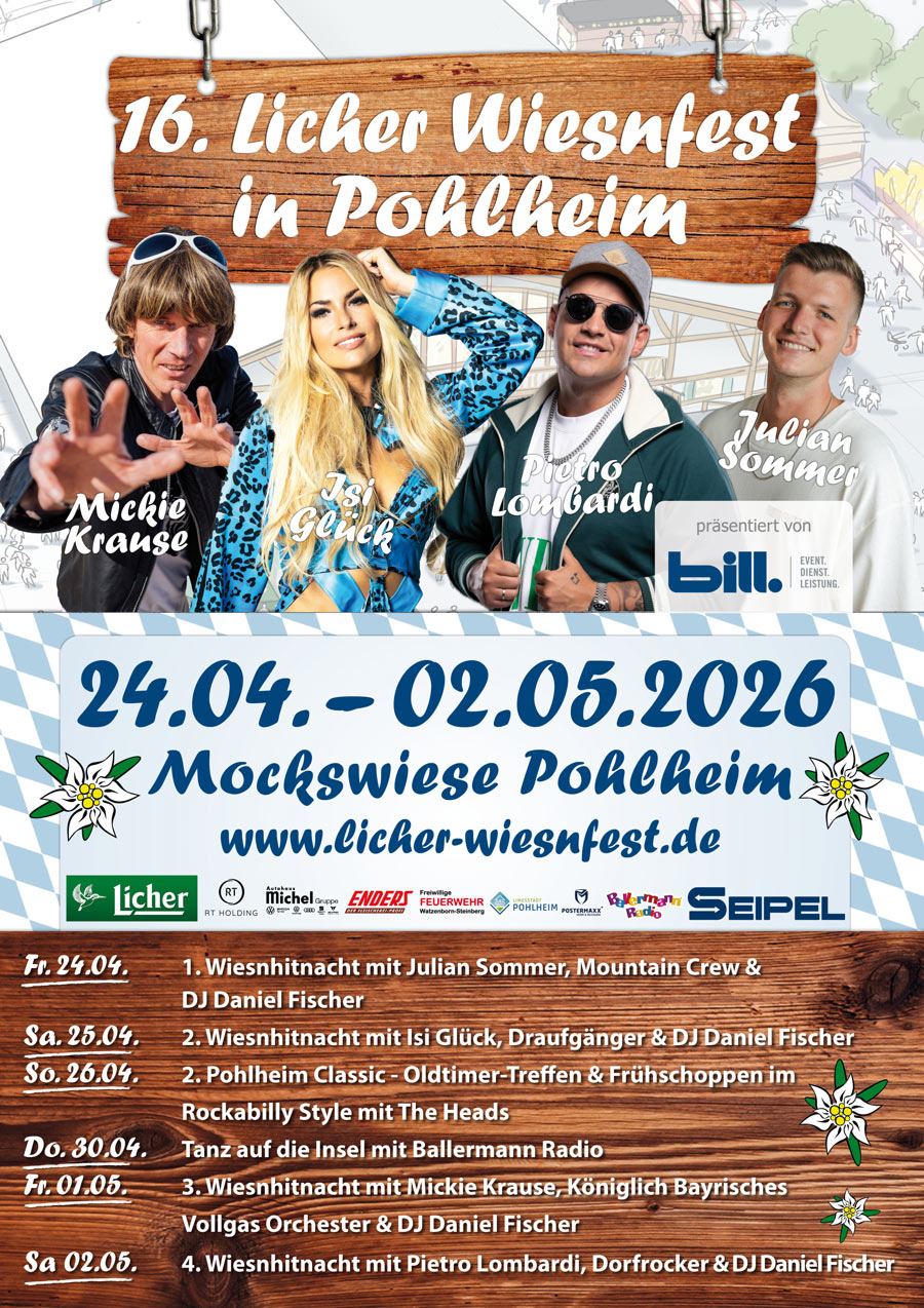 16. Licher Wiesnfest In Pohlheim: Vorverkauf Hat Begonnen!