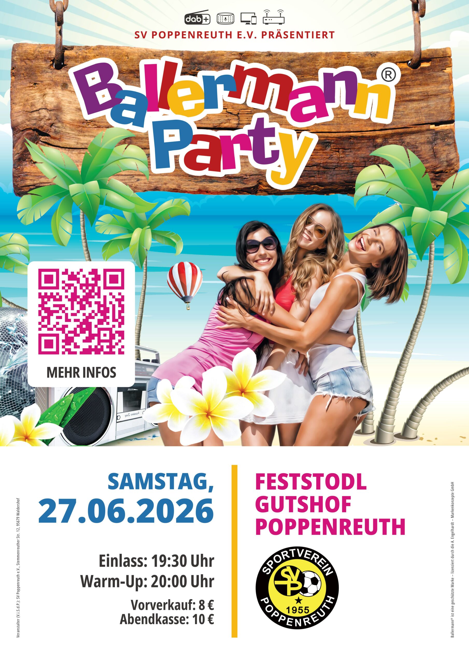 Malle-Modus An: SV Poppenreuth E.V. Feiert Ballermann Party