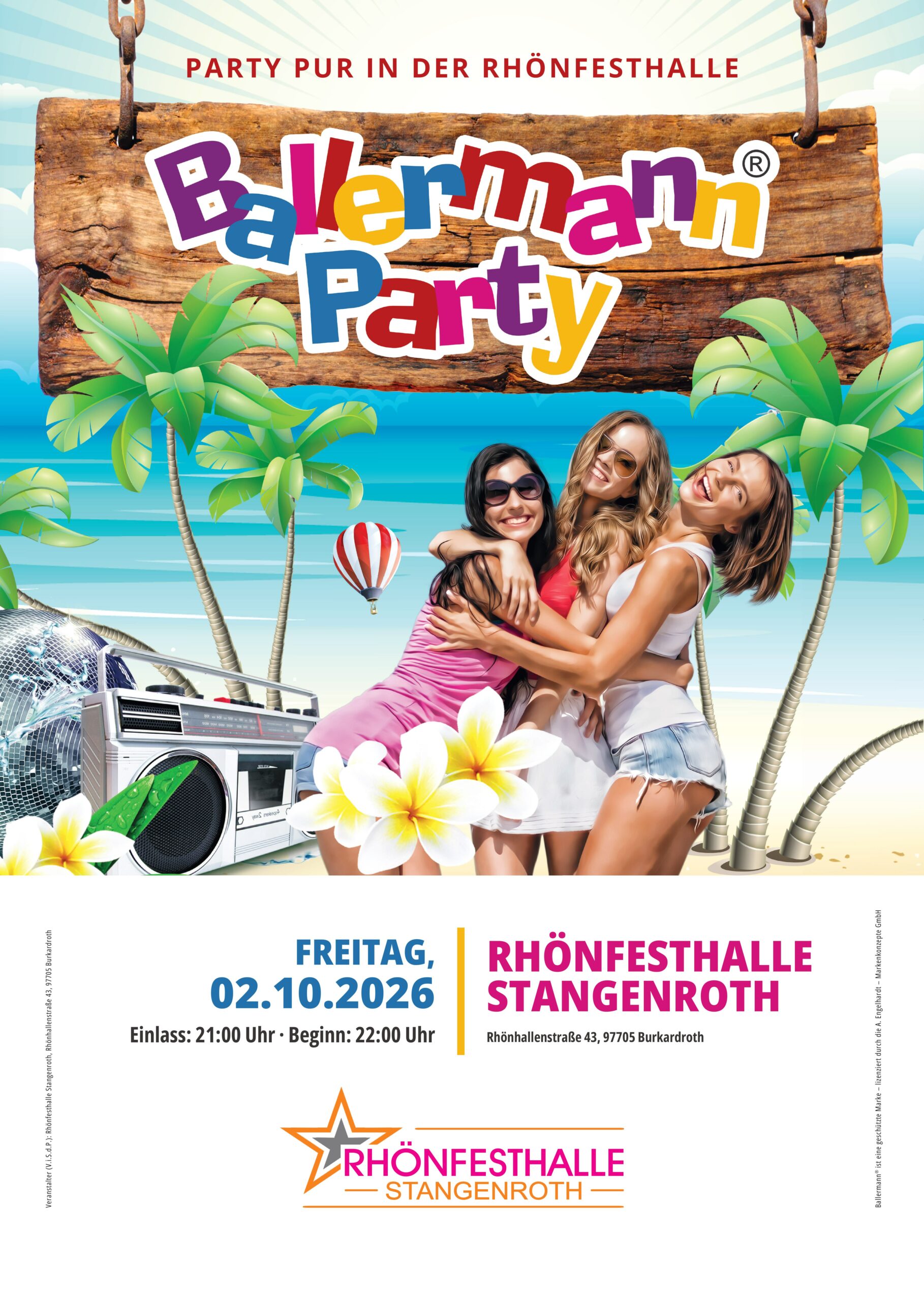 15. Edition: Originale Ballermann Party Erneut In Stangenroth